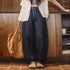 Premium Women's Retro Tapered Jeans – Soft Stretch Banana Pants with Elastic Drawstring Waist, Cool Blue Spring Trousers